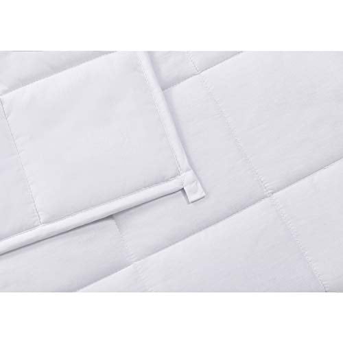 Dark Grey RelaxBlanket Weighted Blanket 48/'/'x72/'/',15lbs Premium Cotton Material with Glass Beads for Individual Between 140-190 lbs
